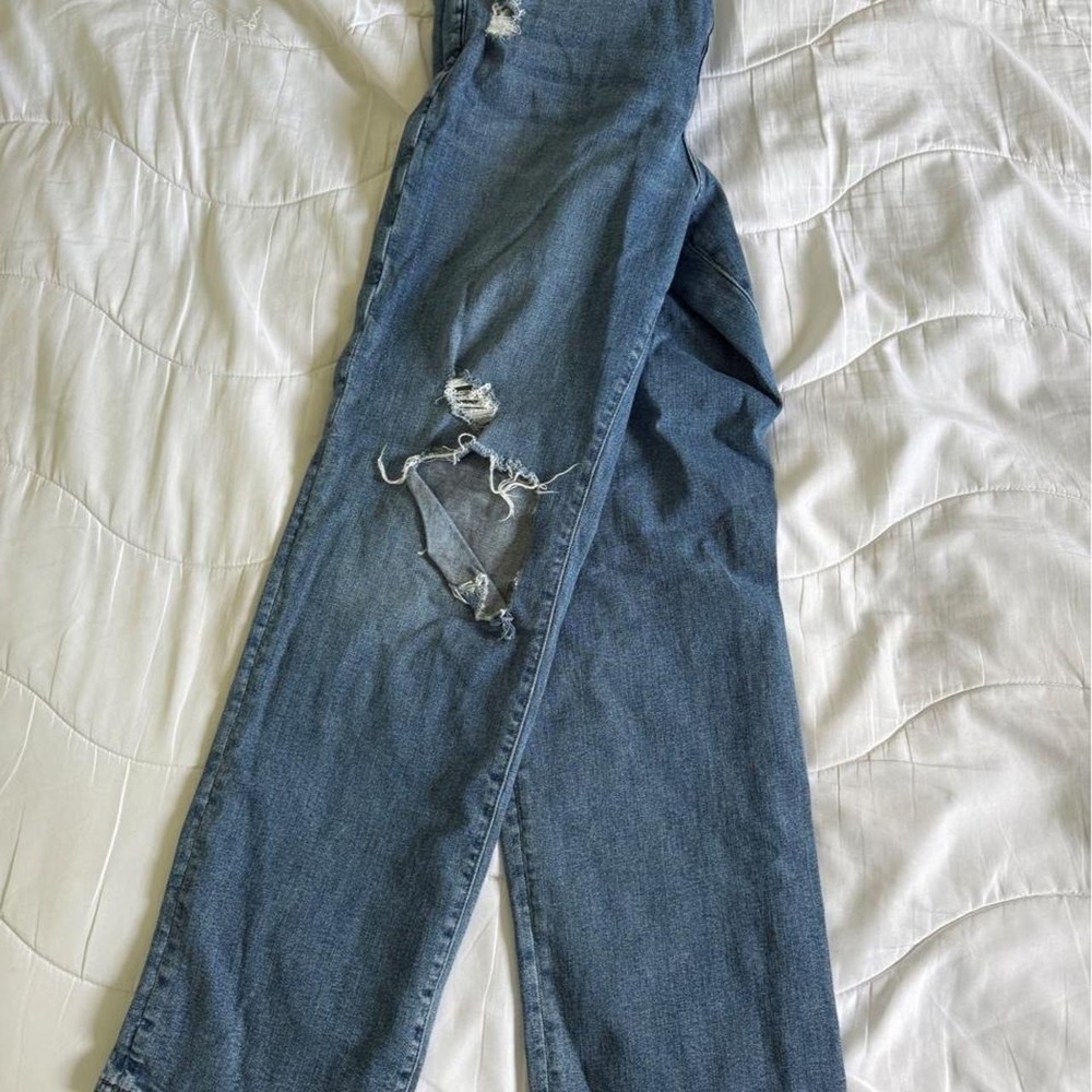 Express blue high-waisted straight leg jeans NWT Size 12